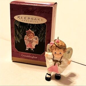 1997 Hallmark Keepsake‎ Granddaughter Ornament Christmas Holiday Memory Vintage